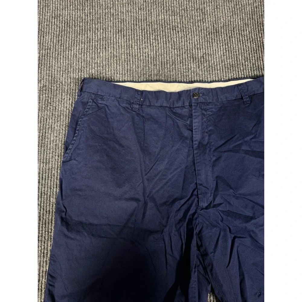 Polo Ralph Lauren Chino Shorts Size 46 46B Navy 100% Cotton Flat Front 9